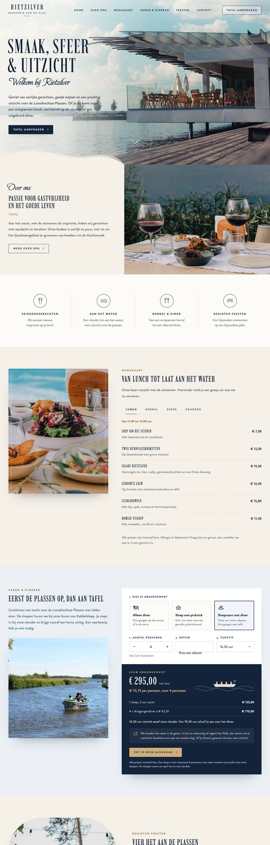 Homepage van Rietzilver