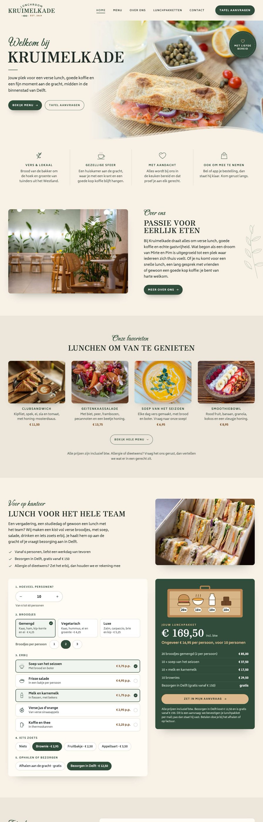 Homepage van Kruimelkade