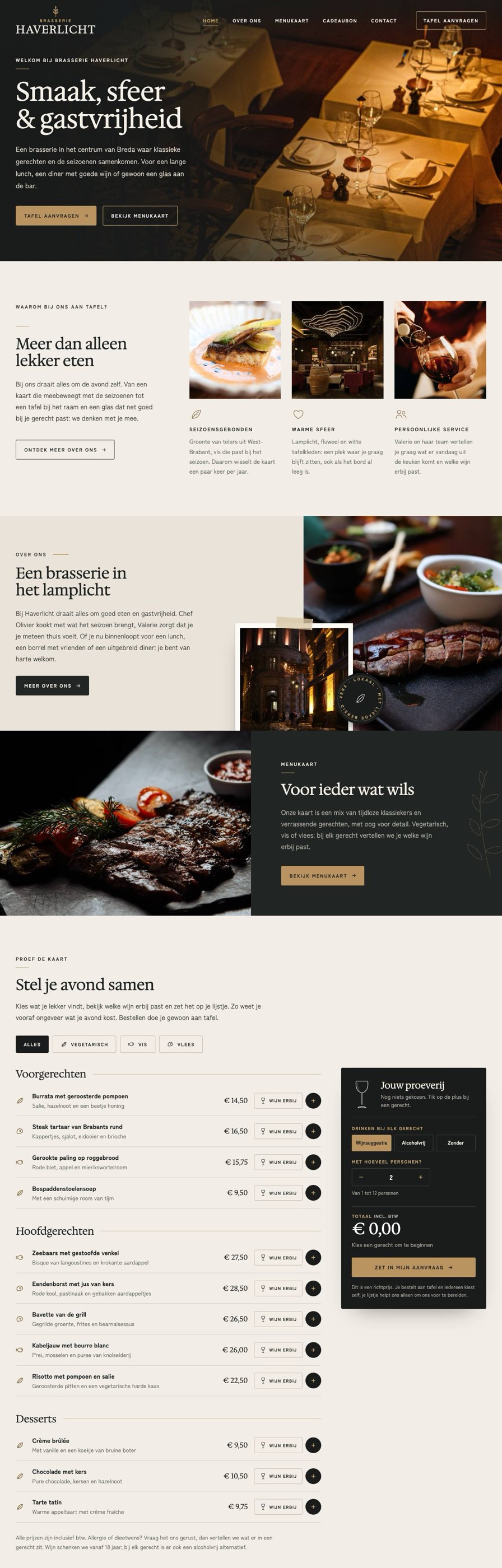 Homepage van Brasserie Haverlicht
